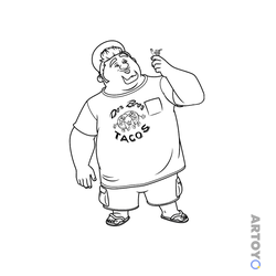Раскраска Тито
