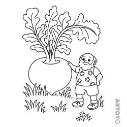 Репка — картинки для печати